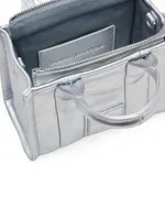 The Micro Metallic Leather Tote Bag