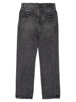 Embossed Relaxed-Fit Jeans