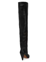 Cone 85MM Leather Over-the-Knee Boots