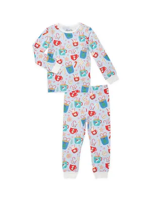 Little Girl's Wake Me Up Before You Cocoa Pajama Set