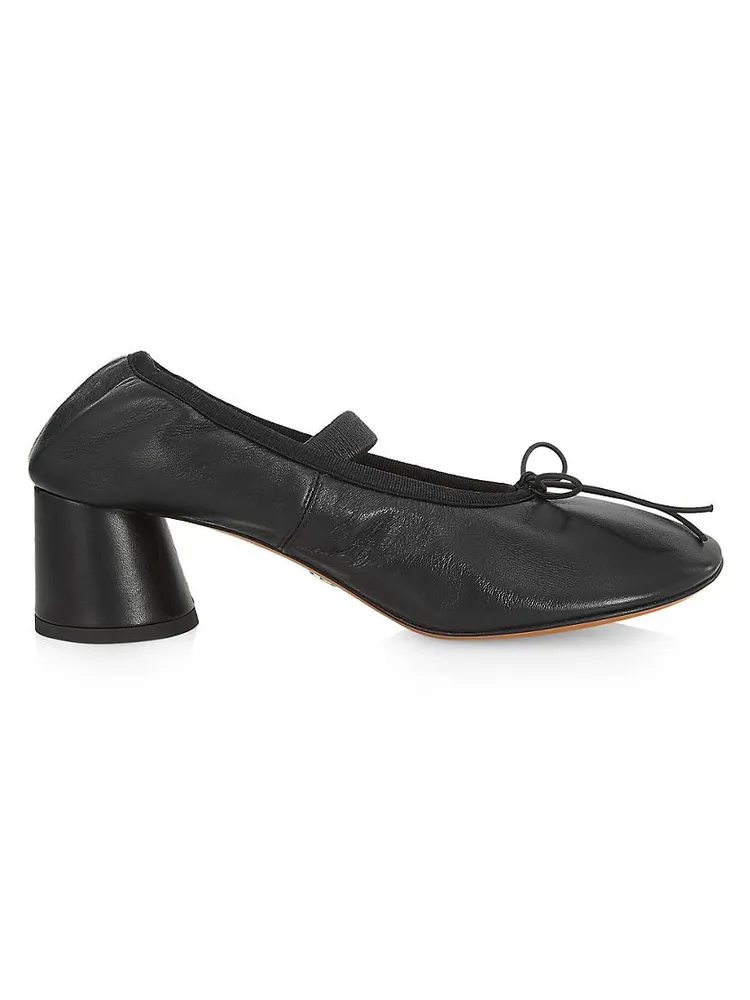 55MM Leather Mary Jane Pumps