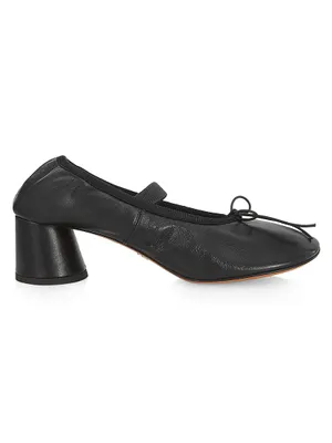 55MM Leather Mary Jane Pumps