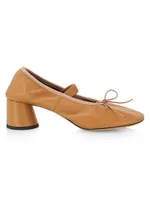 55MM Leather Mary Jane Pumps