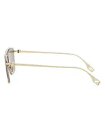 Baguette Metal Rectangle Sunglasses