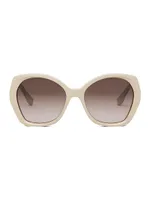 Lettering 57MM Butterfly Sunglasses