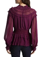 Chiffon Ruffled Blouse