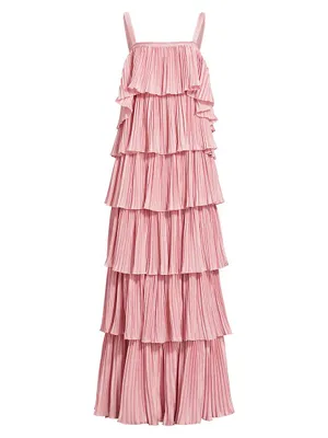 Classique Pleated Tiered Gown