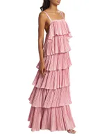 Classique Pleated Tiered Gown