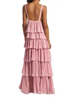 Classique Pleated Tiered Gown