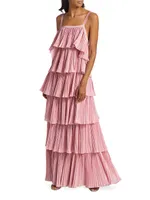 Classique Pleated Tiered Gown