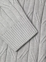 COLLECTION Cable-Knit V-Neck Sweater