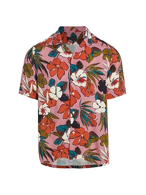 COLLECTION Tropical Floral Camp Shirt