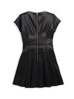 Girl's Eddie Faux Leather Dress