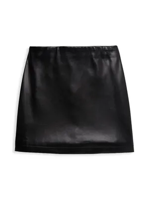 Girl's Laine Faux Leather Skirt