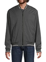 Stretch-Wool Baseball Jacket