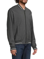 Stretch-Wool Baseball Jacket
