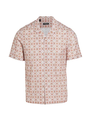 Slim-Fit Medallion Short-Sleeve Shirt