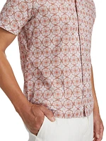 Slim-Fit Medallion Short-Sleeve Shirt