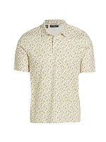 Slim-Fit Palm Tree Cotton Polo Shirt