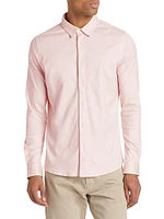 Slim-Fit Cotton Button-Front Shirt