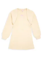 Girl's Caplet Sweater Dress