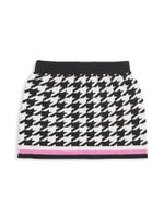 Little Girl's Houndstooth Knit Skirt