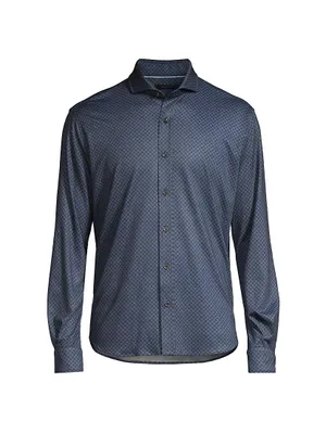 Woodward Wolf Button-Front Shirt