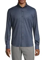 Woodward Wolf Button-Front Shirt