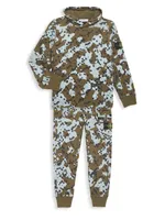 Little Boy's & Camouflage Print Hoodie