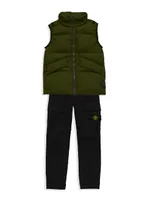 Little Boy's & Boy's Down Puffer Vest