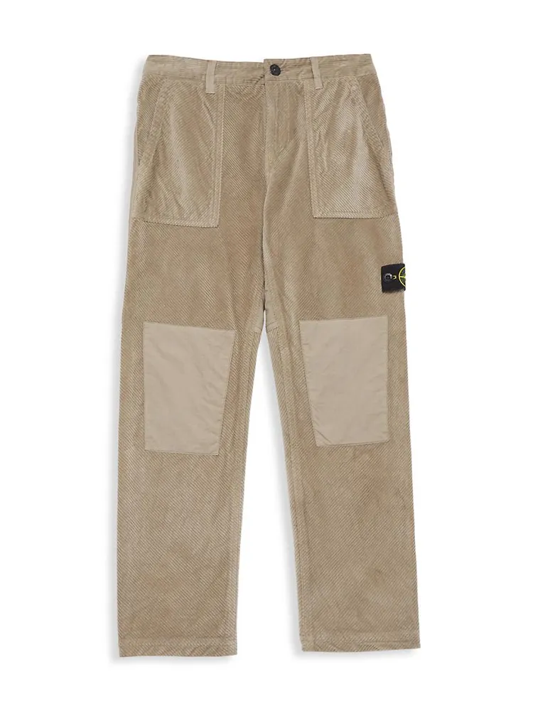 Little Boy's & Corduroy Mixed Media Pants