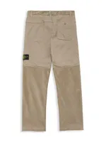 Little Boy's & Corduroy Mixed Media Pants