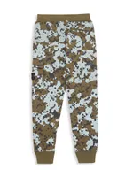 Little Boy's & Speckled Camouflage Print Joggers