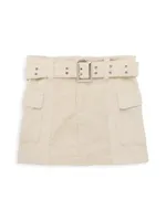 Girl's Corduroy Cargo Skirt