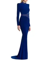 Message To Love Jersey Long-Sleeve Gown