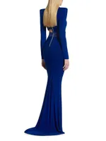 Message To Love Jersey Long-Sleeve Gown