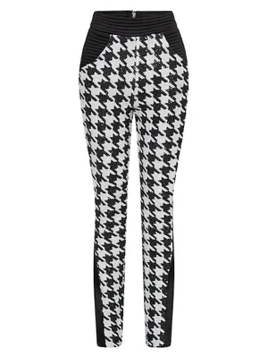 Down Flames Houndstooth Pants