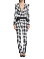 Down Flames Houndstooth Pants