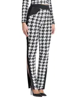 Down Flames Houndstooth Pants