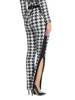 Down Flames Houndstooth Pants