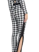 Down Flames Houndstooth Pants