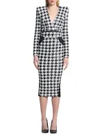 Hey You Houndstooth 3-Way Sheath Dress