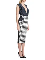 Hey You Houndstooth 3-Way Sheath Dress