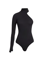 One-Shoulder Turtleneck Bodysuit