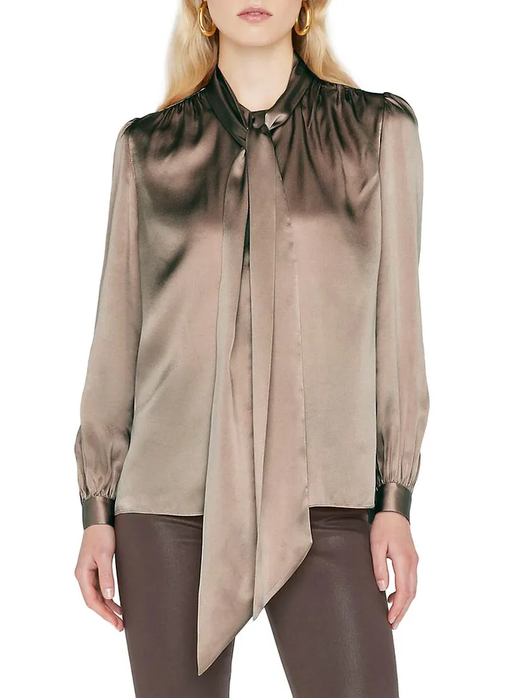 Femme Silk Self-Tie Blouse