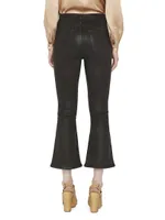 Le Crop Wax Flare Jeans