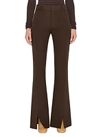 Le High Flared Split Trousers