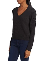 Ruched Cashmere-Blend Sweater