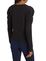 Ruched Cashmere-Blend Sweater