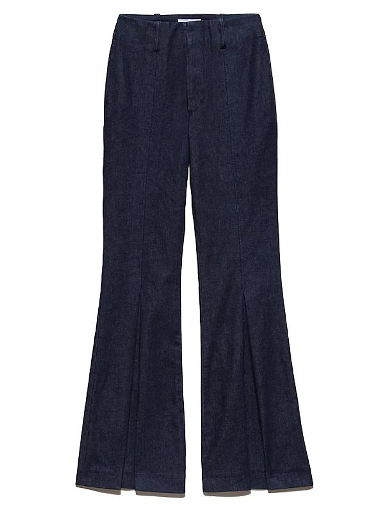 Petite Pixie Pleat Denim Pants